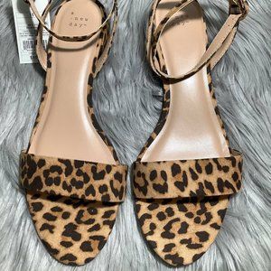 Women's Winona Leopard Ankle Strap Sandals